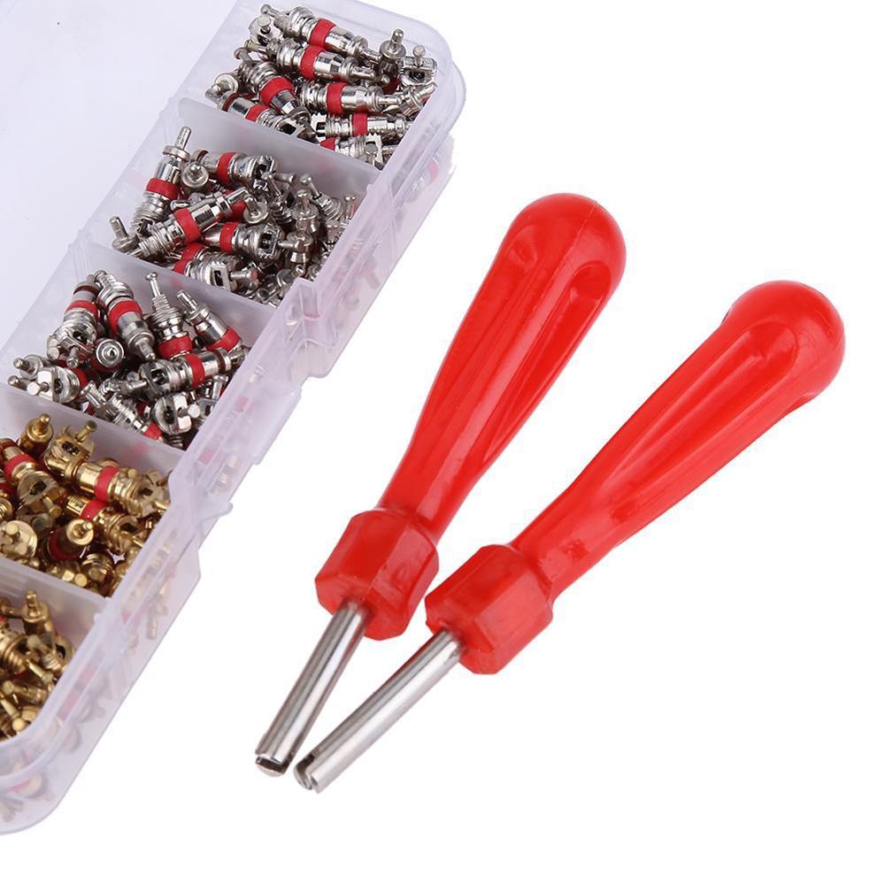 242Pcs Universal Car Air Conditioning R134a Valve Cores Valve Remover Repair Tool Kit