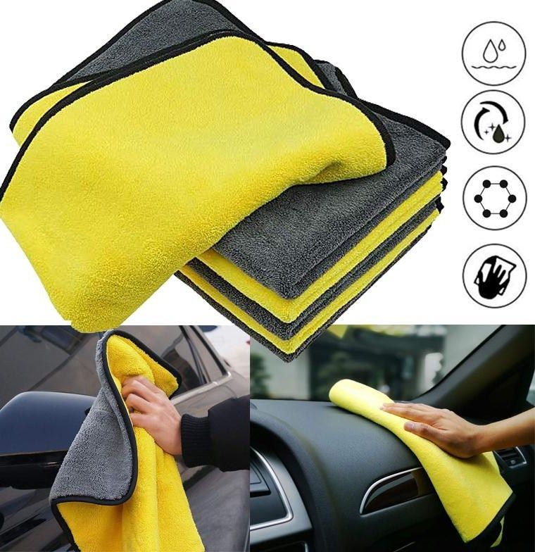 Car Wash Towel Super Absorbent Thick Microfiber Car Cleaning Cloth Detailing Towel- 2PCS