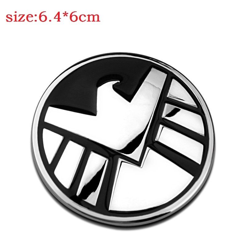 3D sticker Personalized Stickers Marvel Agents of Shield Sticker Emblem Badge Car Styling Car Decals Creative Auto Accessories