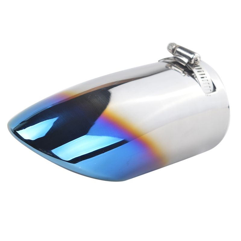 for Toyota Corolla Fox Exhaust Tip 1PC Car Exhaust Muffler Tip Satinless Steel Pipe Muffler Echappement Voiture,Blue