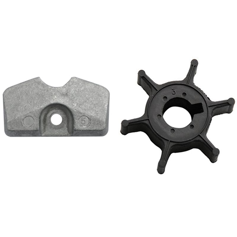 Boat Engine Impeller for Yamaha 4Hp 5Hp 6Hp & 2/2.5/3/4/5/6HP Fit for Yamaha Outboard Lower Unit Gearbox Anode 6L5-45251