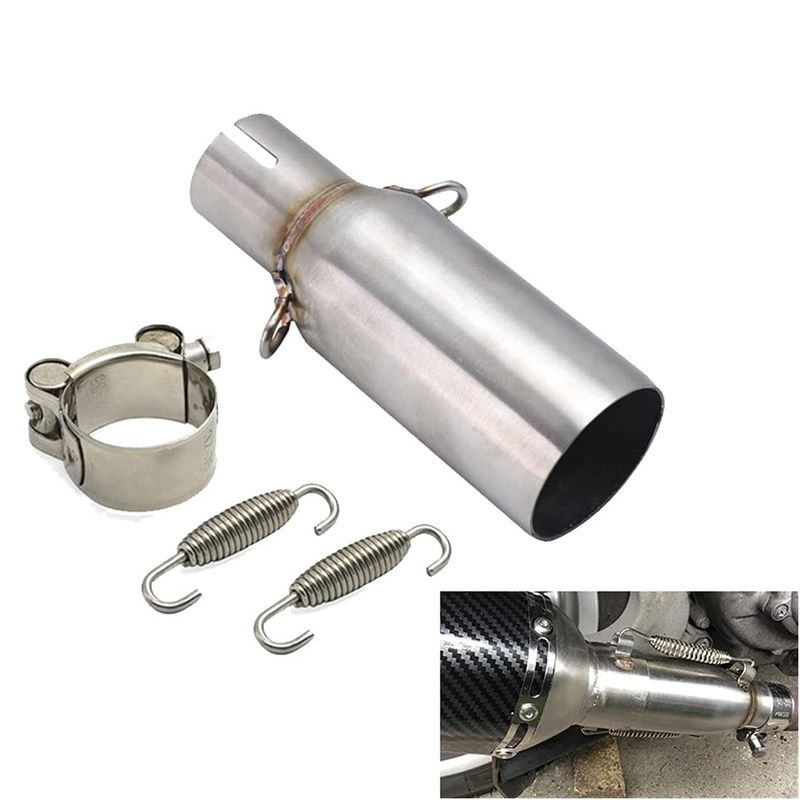 Motorcycle Exhaust Pipe Middle Link Pipe Slip-on Escape for Piaggio MP3 125 08-14 BEVERLY 125 300 09-16 X10 125 12-16
