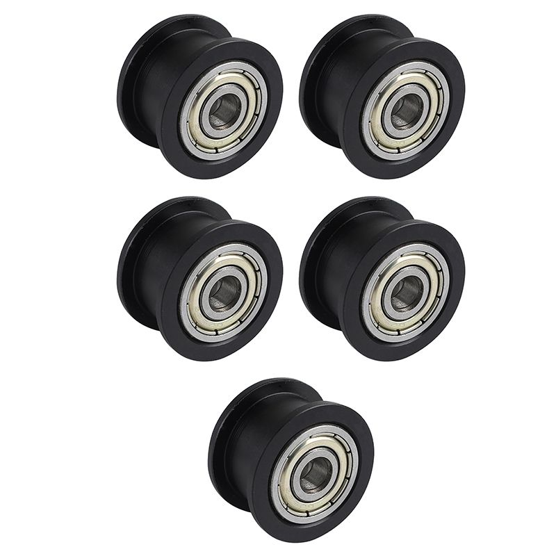 5X Smooth Idler Pulley Wheel Kit V-Slot - Reprap Cnc 3D Printer with Bearing