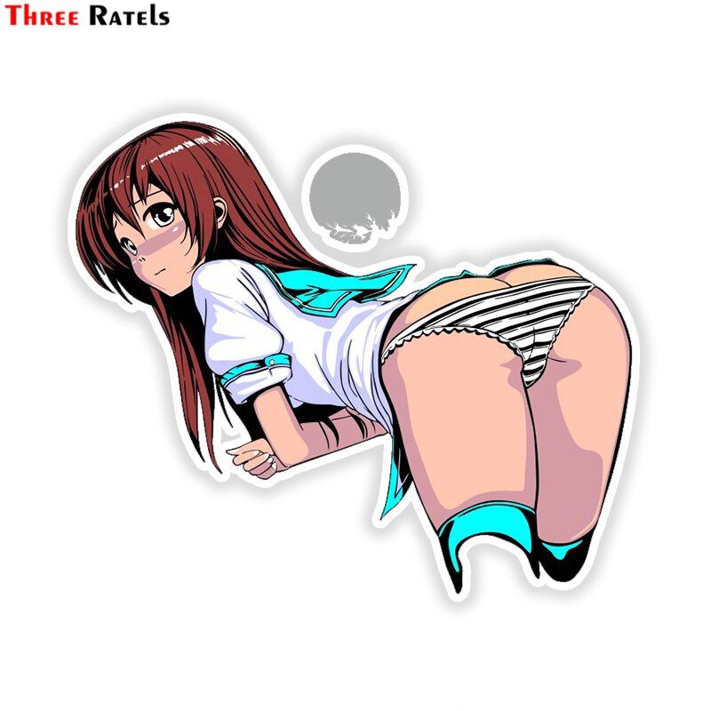 Three Ratels LCS266# 16x13.6cm sexy girl colorful car sticker funny car stickers styling removable decal