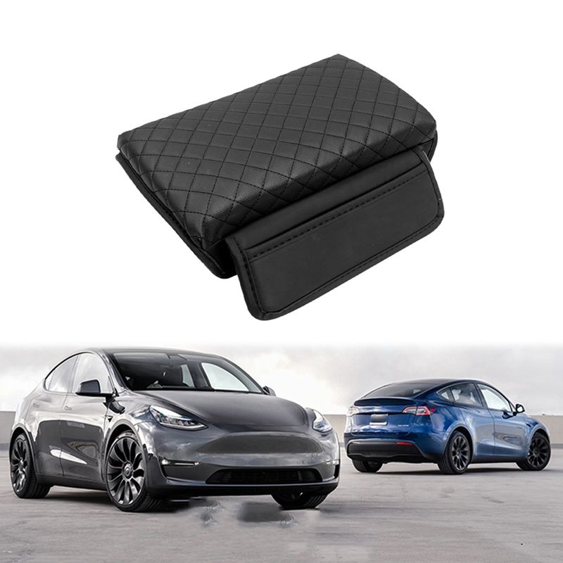 Car Armrest Box Protective Cover Cushion Pad for Tesla Model 3 Y