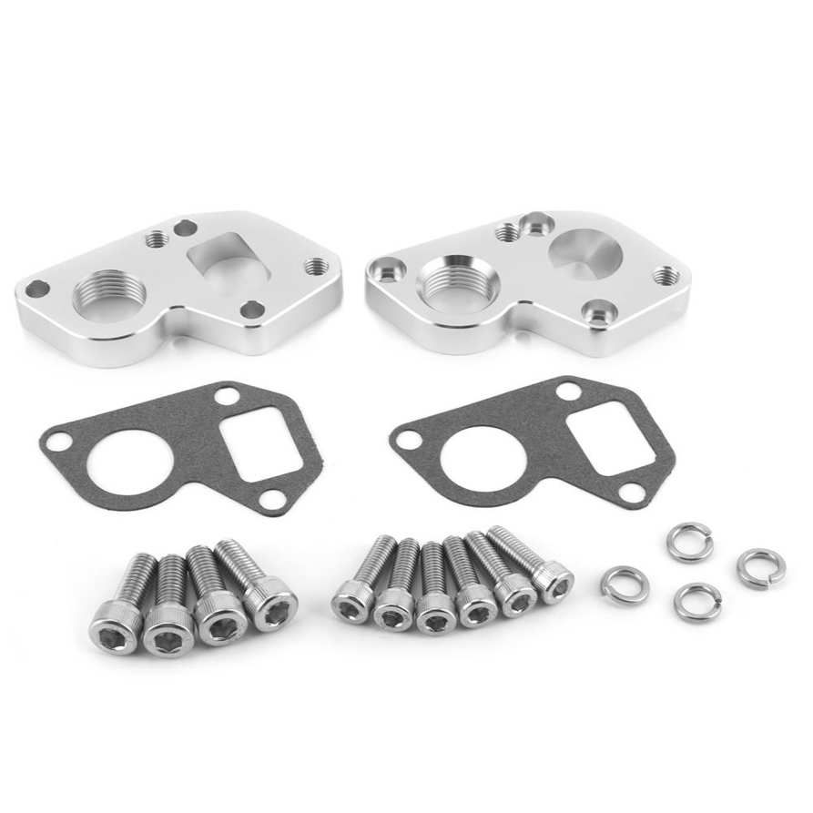 CarMeng La Electric Water Adapter Plates Converts BBC to LS Engine Fit For Engines All Years