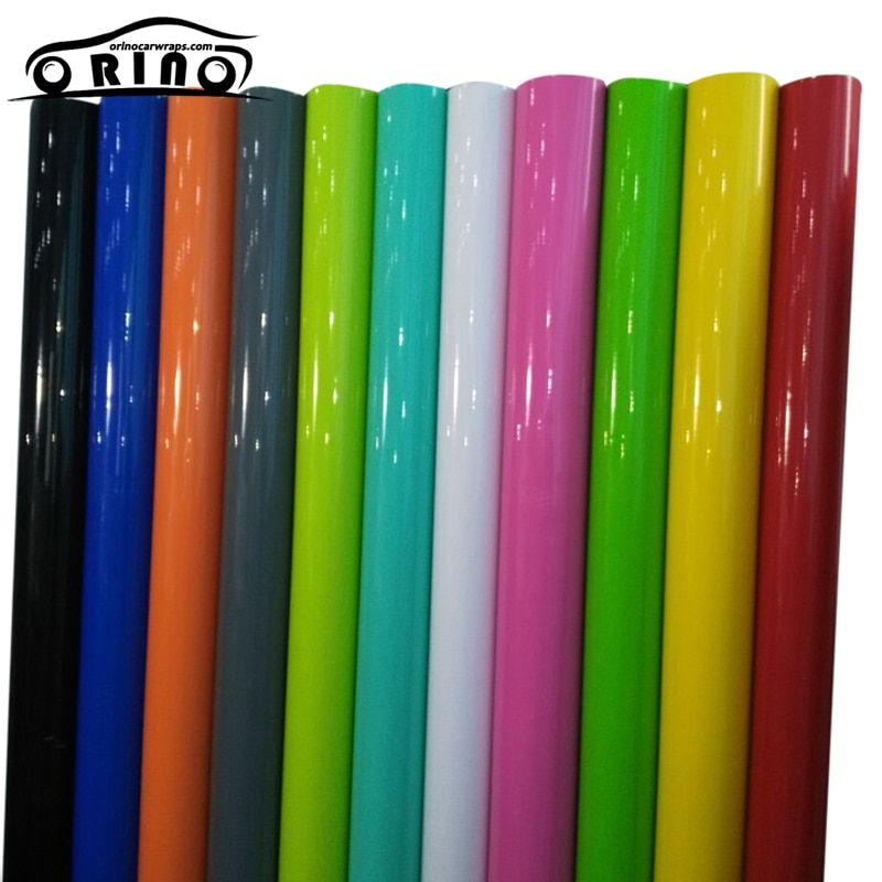10/20/30/40/50*152CM Black Glossy Vinyl Film Gloss Glossy Car Wrap Foil Sticker With Air Bubble Free Motorcycle Car Wrapping