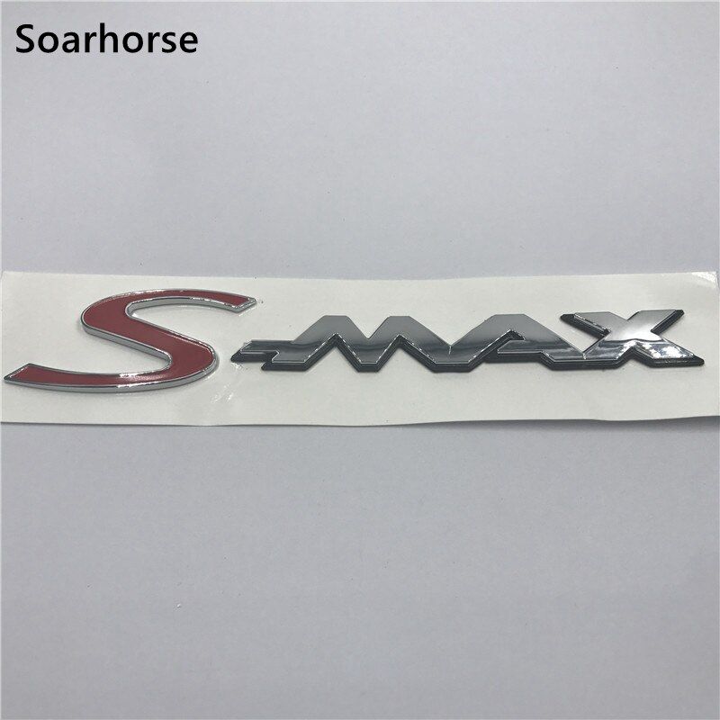 Soarhorse New For Ford S-MAX Badge Emblem Car Rear Trunk Lid S Max Letters Logo Nameplate Sticker
