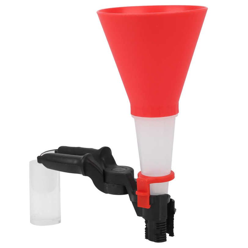 Auto Oil Filling Funnel Kit with Adjustable Port Handsfree Bracket Priming Charging System Device Universal