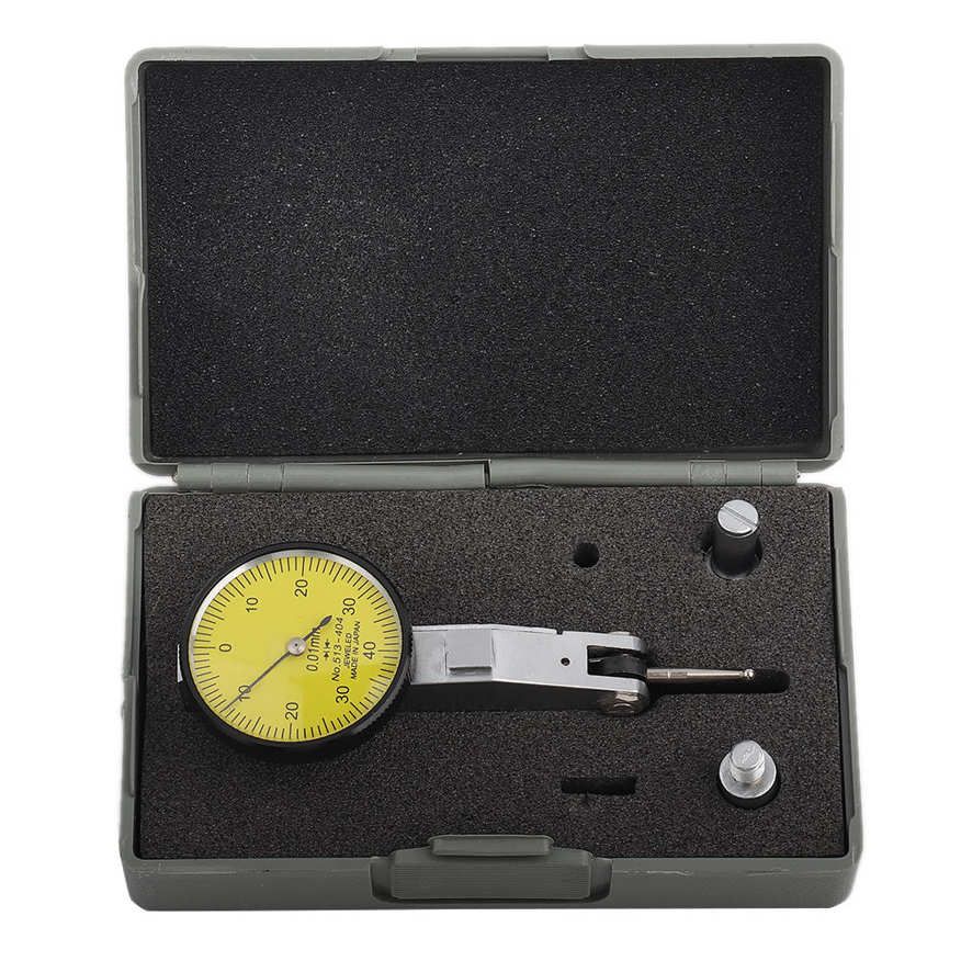 0-40-0 0.01mm Precision Metric Dovetail Rails Dial Test Indicator Gauge with 2 Probes