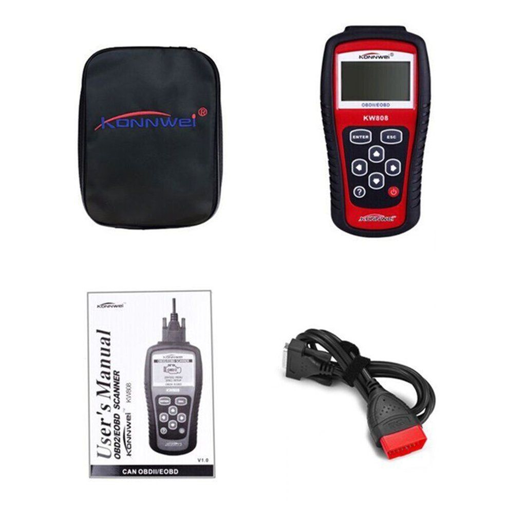 KW808 EOBD OBDII 2 Car/Vehicle Engine Diagnostic Scanner Code Reader Tool