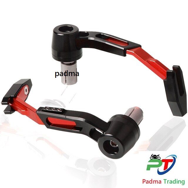 Universal Motorcycle Hand Guard. Handle Protection guard. Motorbike Handle. Red
