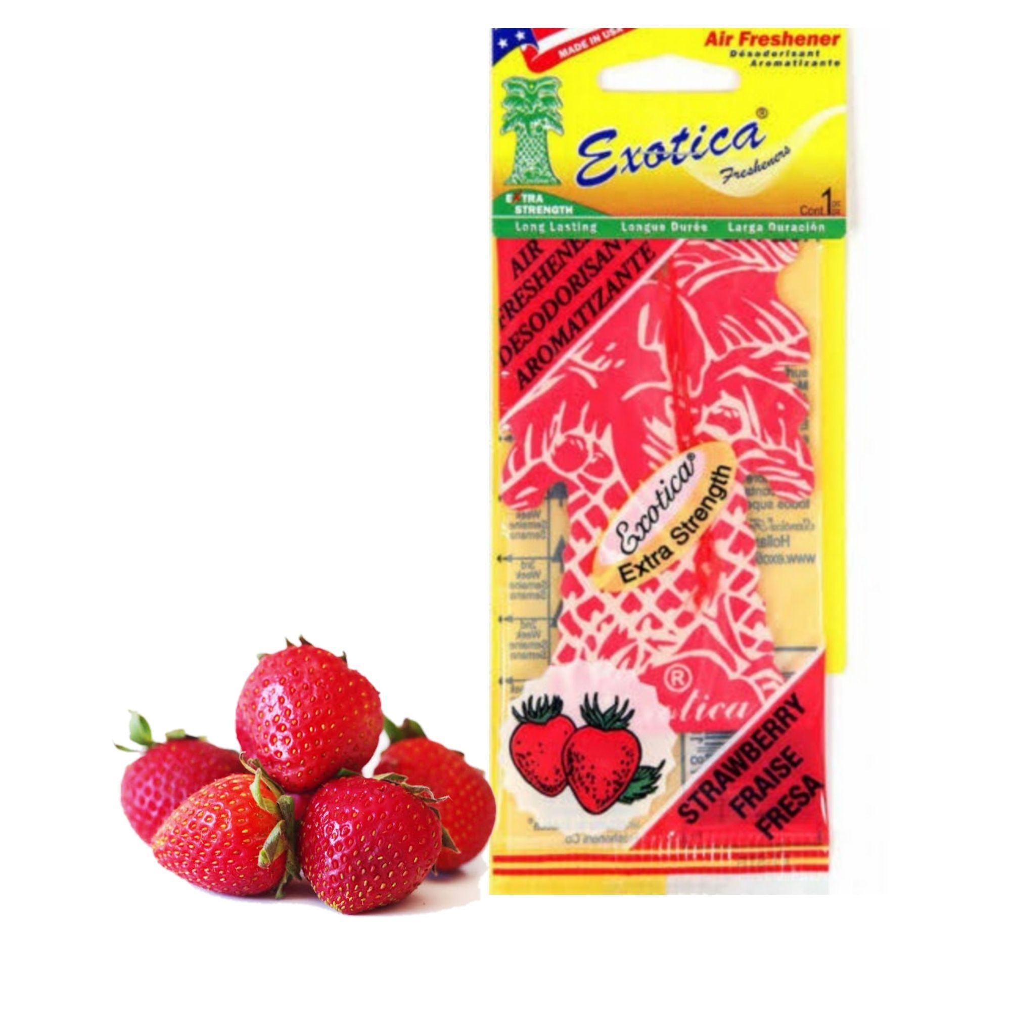 Car freshener, Room freshener, Bathroom air freshener ( Strawberry flavour ), Mede id USA