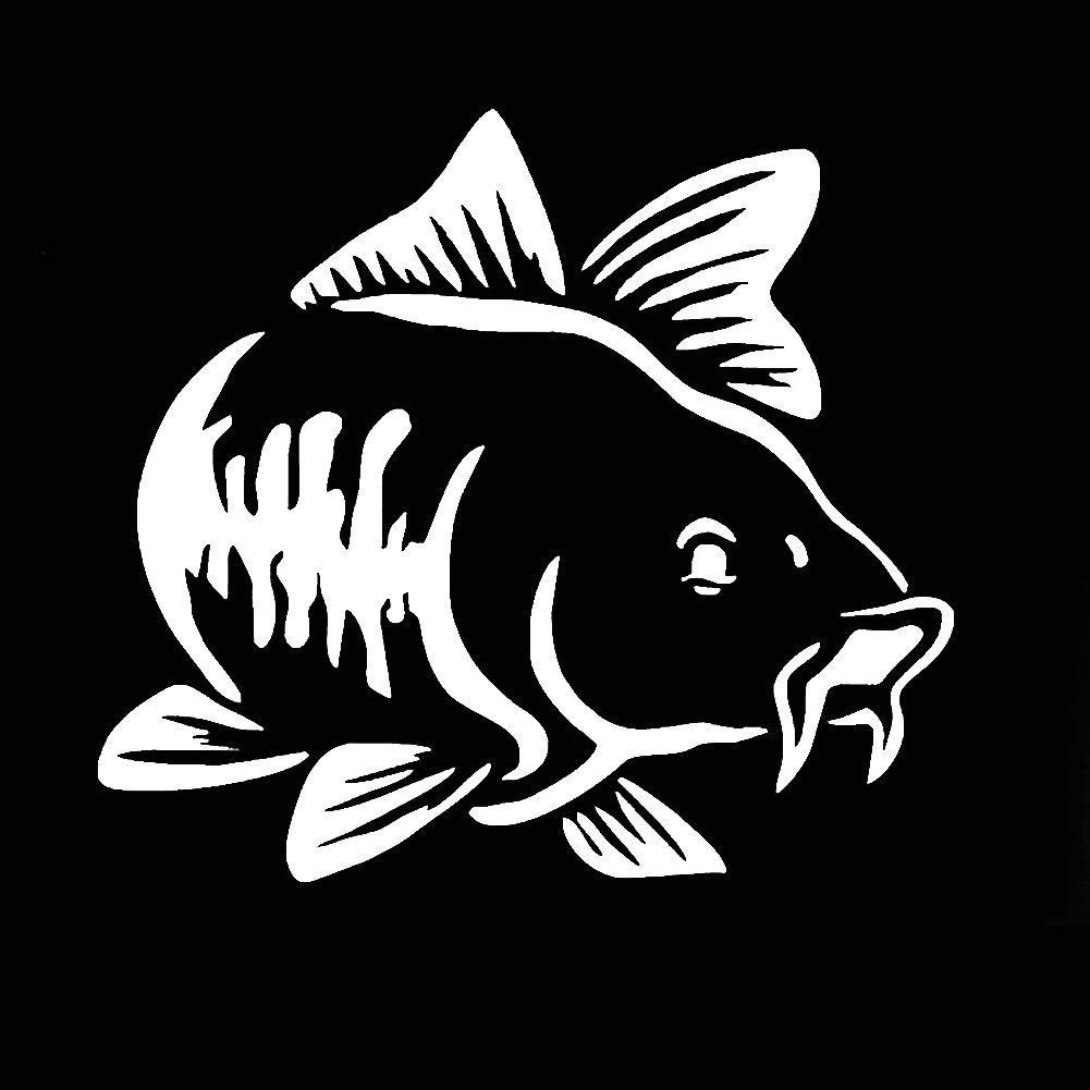 Carp Fish Reflective Car Truck Vehicle Body Window Decals Sticker Decoration