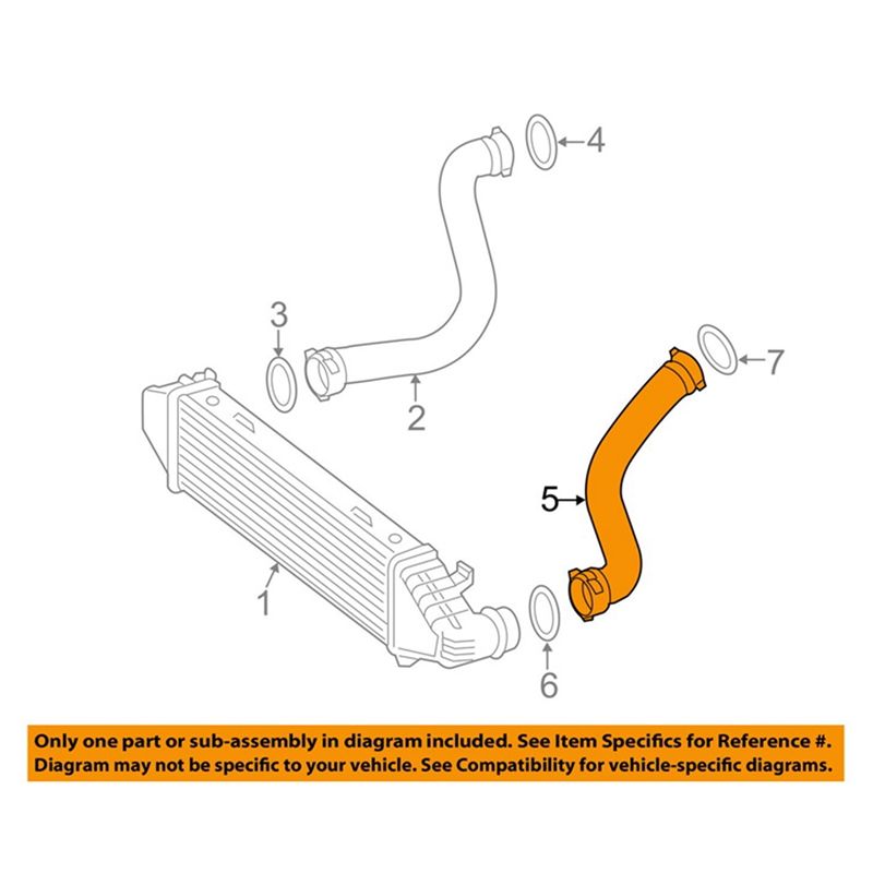NAMUNY Turbocharger Intercooler Hose A2045282582 2045282582 Air Conduit Rubber Hose Duc for Mercedes Benz W204 C250 2011-2014