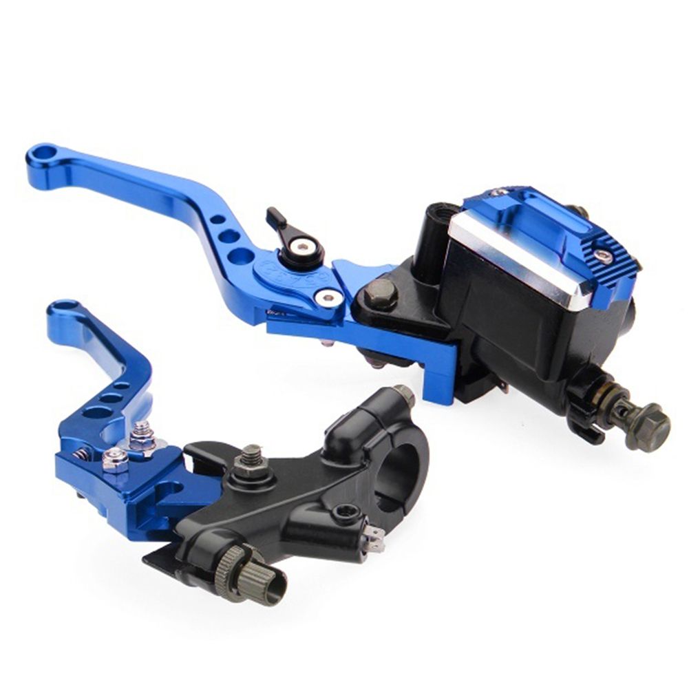 1 Pair Metal Motorcycle Hydraulic Brake Master Cylinder Clutch Reservoir Lever