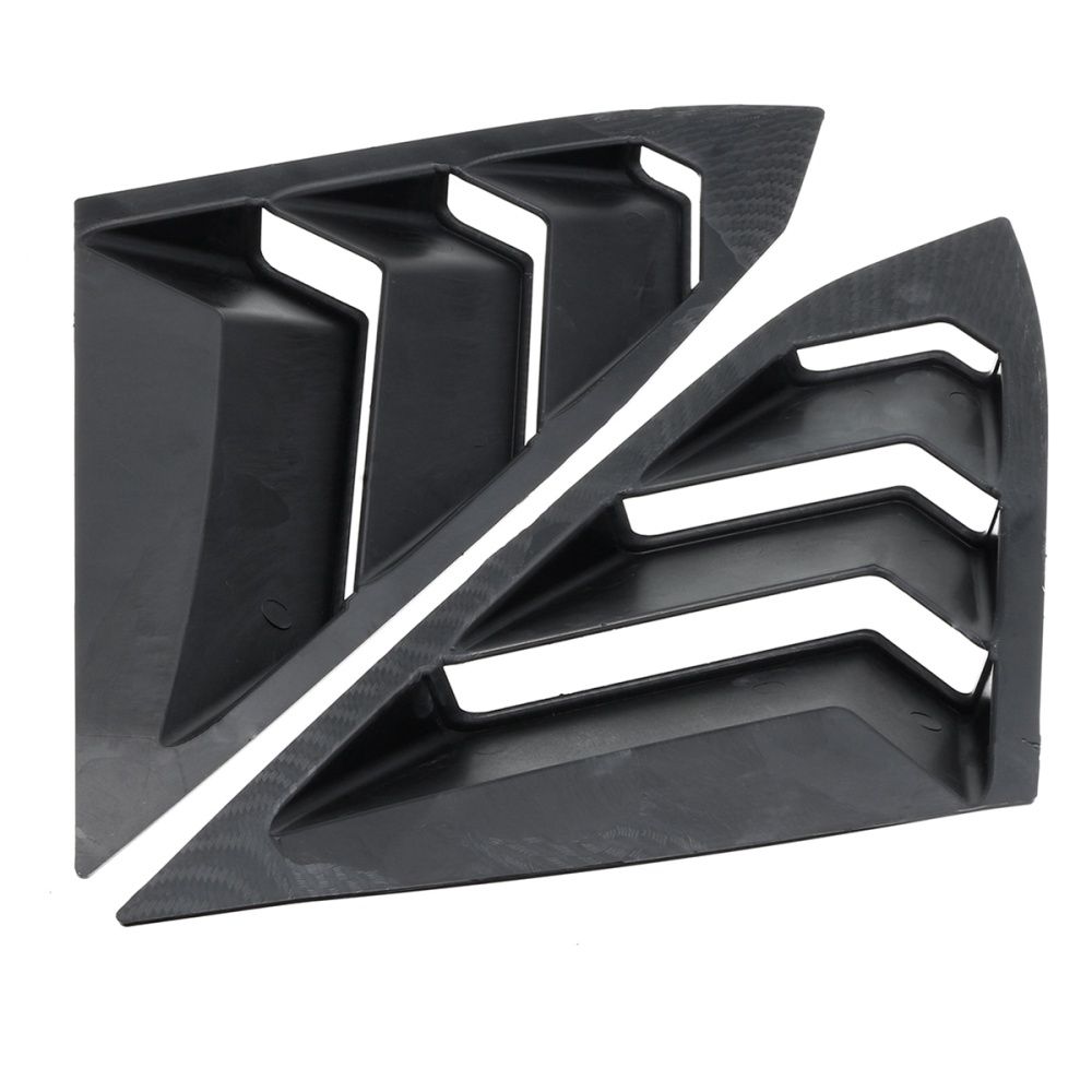 Motor-Market 16-17 Honda Civic Sedan Rear Quarter Panel Side Window Louvers Vent Pair ABS #3