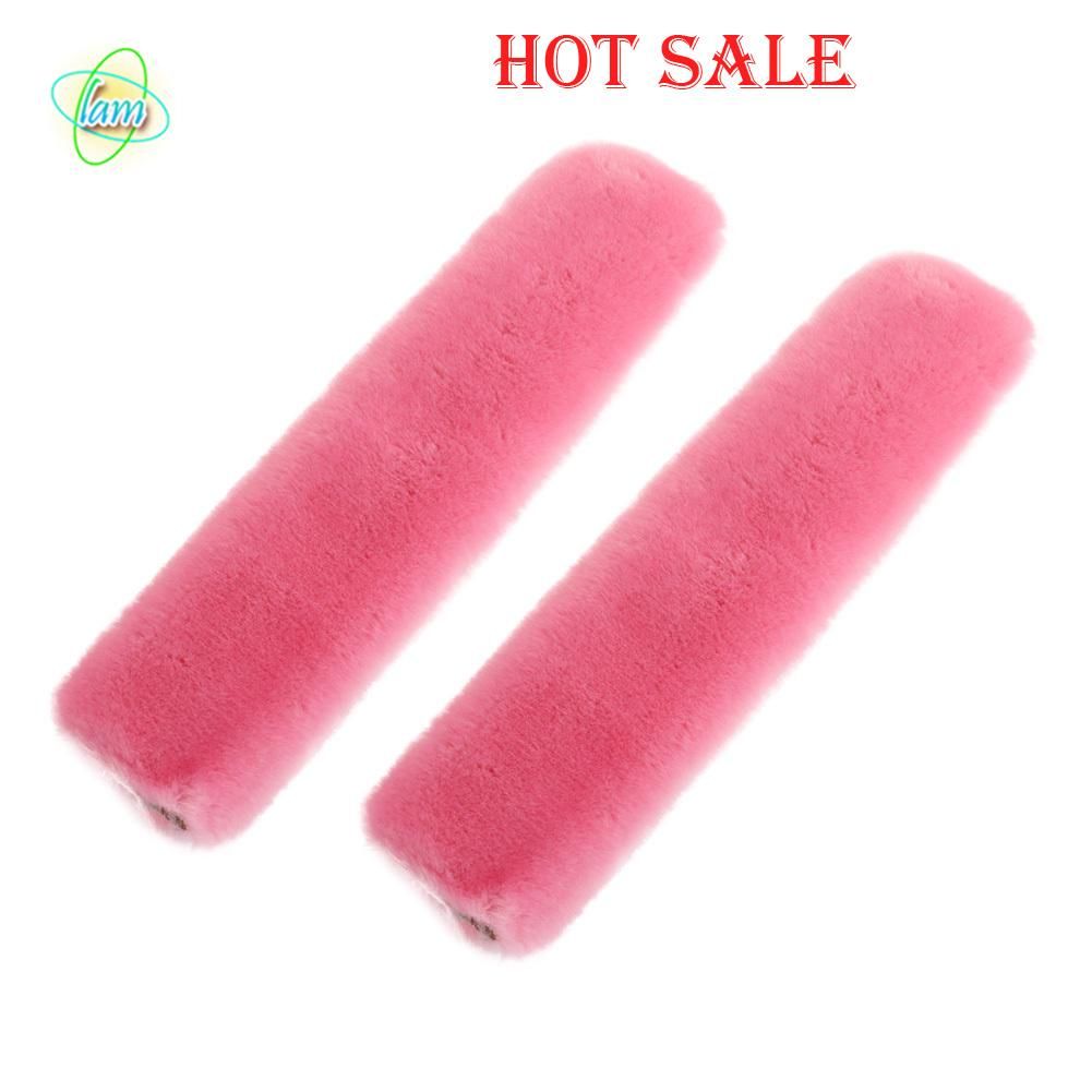【spot】LAM 2 Pcs/Set Car Seatbelt Shoulder Pad Comfortable Driving Seat Belt   Soft Plush Auto Seatbelt Strap Harness Cover Auto Parts