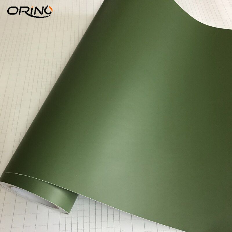 ORINO Car Styling Army Green Matte Vinyl Car Wrap Film Motorcycle Scooter Adhesive Sticker Film Vinyl With Air Bubble Free