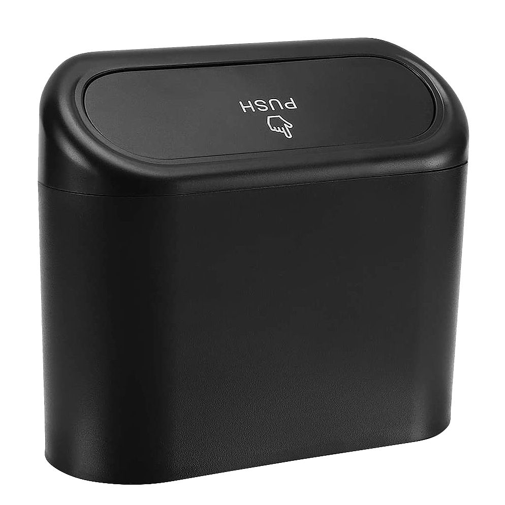 Car Trash Can with Lid Mini Vehicle Trash Bin Car Dustbin Garbage Organizer Automotive Garbage for Auto Cars, Home