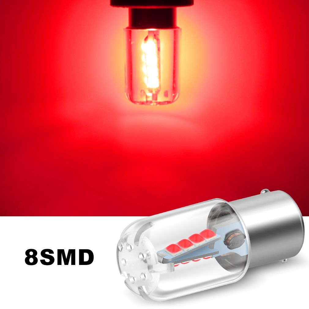 1pcs 1156 BA15S P21W LED Bulbs 1157 BAY15D Led Bulb P21/5W P21 5W R5W R10W Car Turn  Light DC 12V Auto White Red Yellow-1157 BAY15D P21-5W