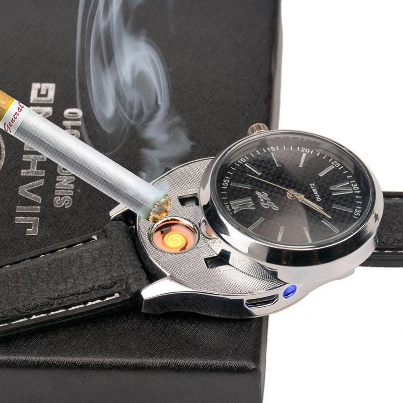 USB Rechargeable Lighter Watch