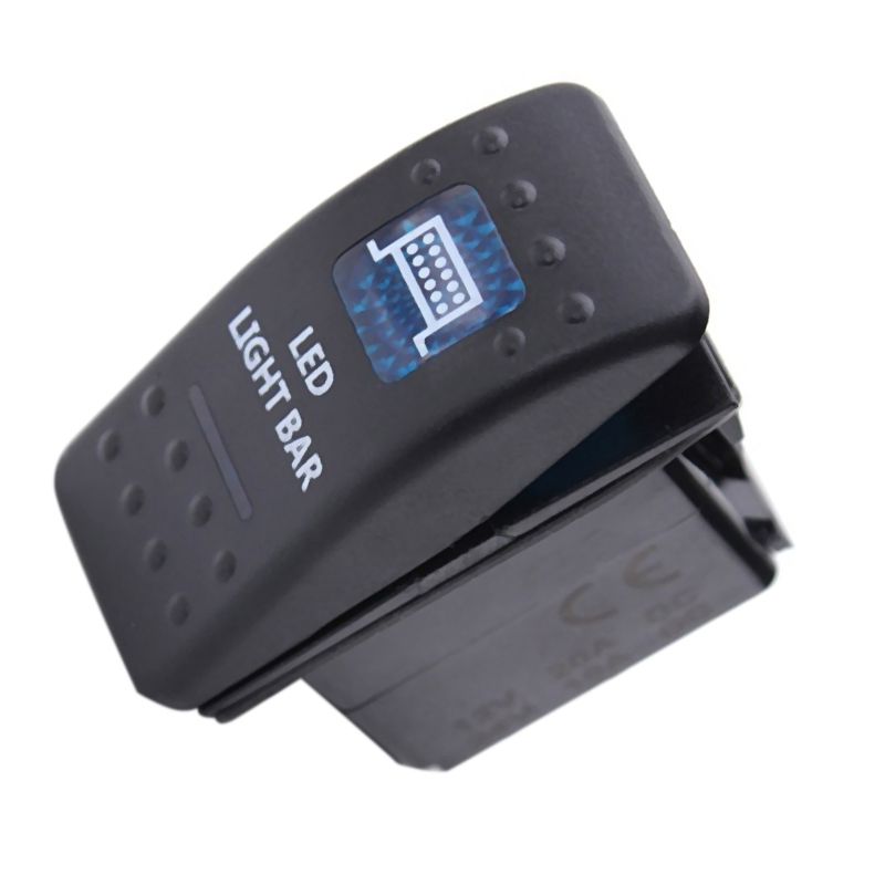 Dual LED Back Light Rocker Switch SPST ON-OFF 12/24V CE 10A 1