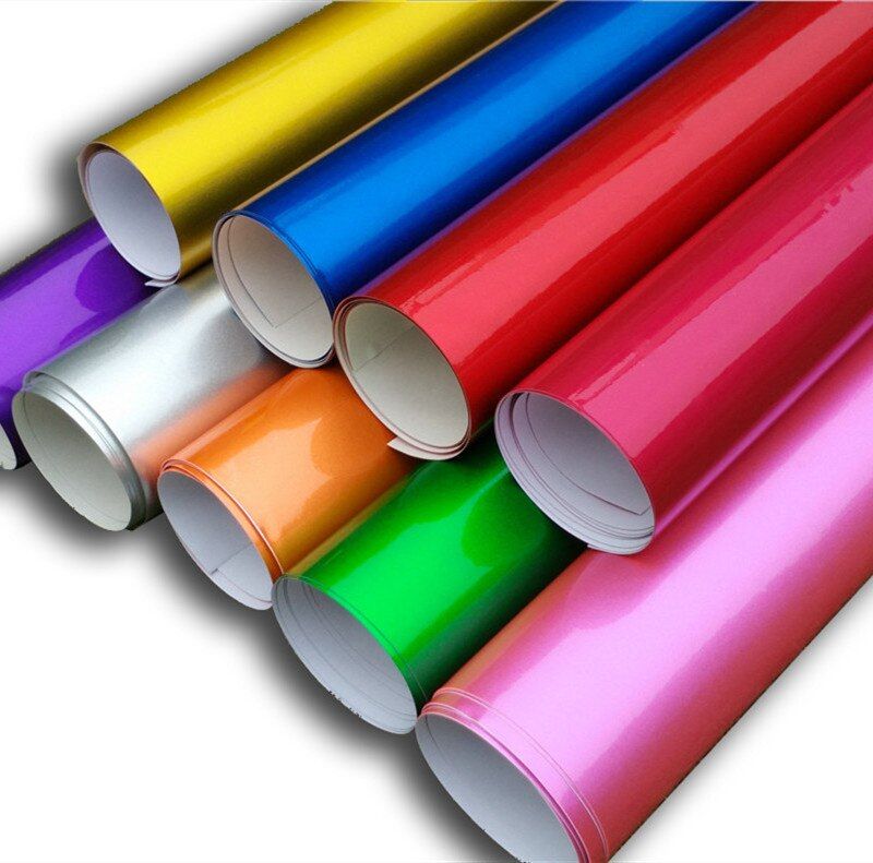 Super Glossy Vinyl Wrap Film Ultra Candy Gloss Metallic Car Wrapping Foil Car Sticker Sheet For Motor Computer Furniture