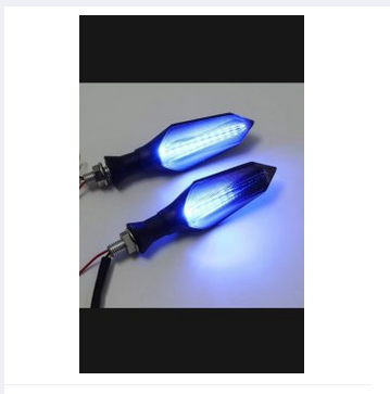 DRL 12V Motorcycle LED Turn Signal Light Flow Type Warning Light 12 Chips