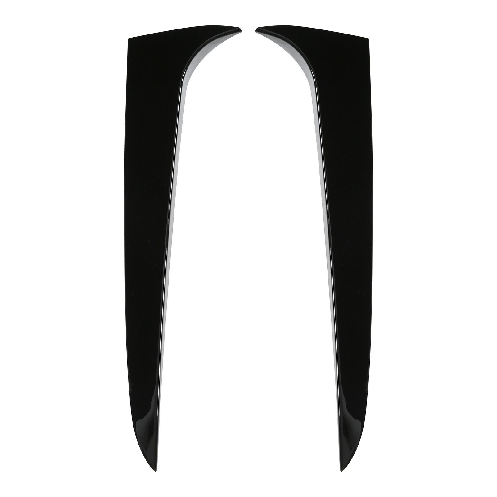 2pcs Rear Window Side Spoiler Canard Wing Glossy Black For X3 F25 2011-2017