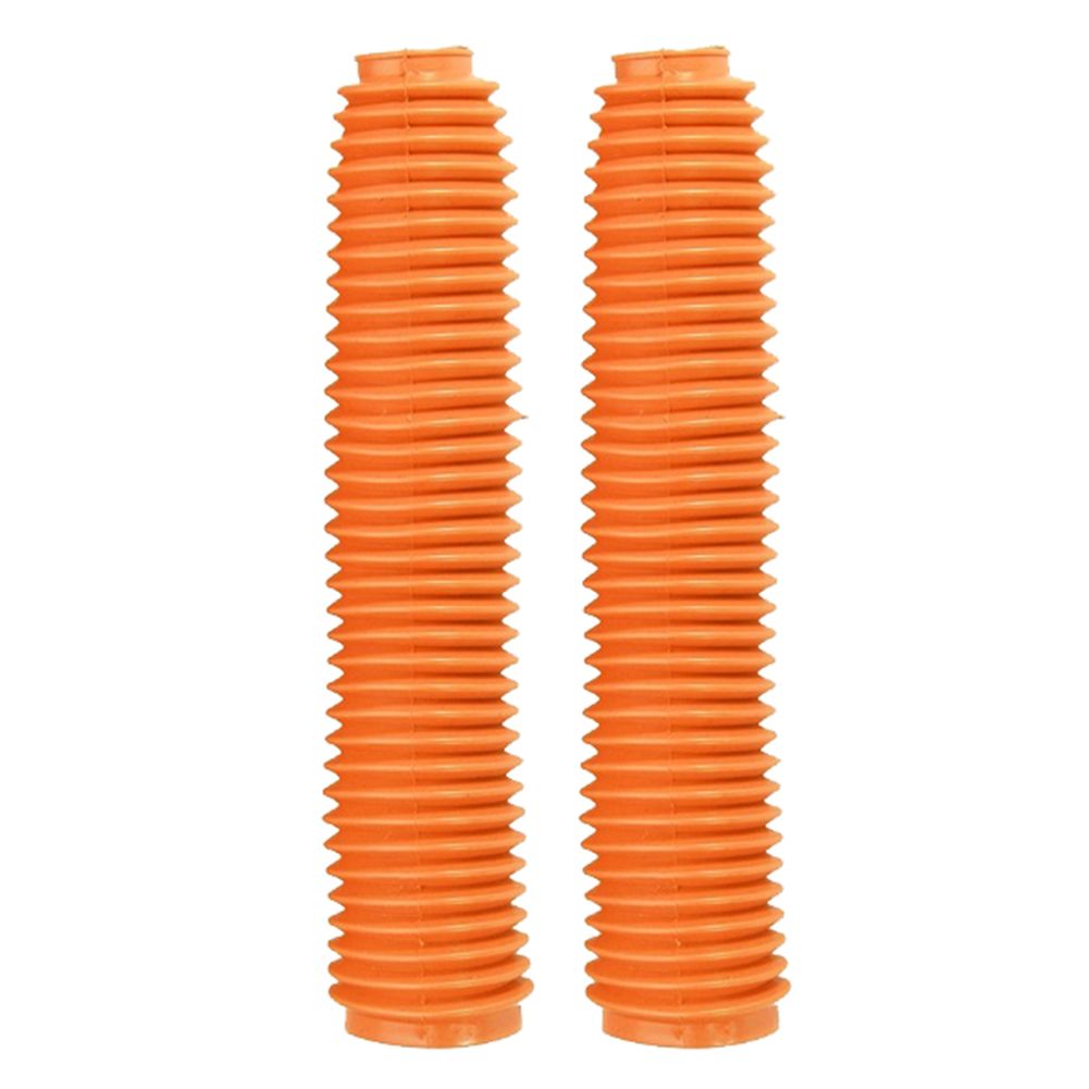 2Pcs Motorcycle Rubber Gaiter Front Fork Boot Cover Shock Dust Guard Protector