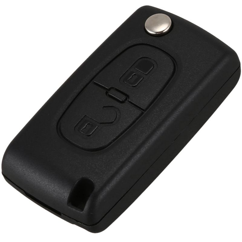 Flip Remote Keyless Key case shell for PEUGEOT 207 307 307S 308 407 607 With 2 Buttons