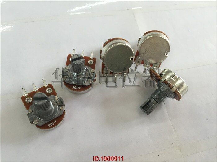 5pcs/lot Imports diaphragm 148 single - potentiometer A105 handle length 15MM flowers with 41 points step A1M In Stock