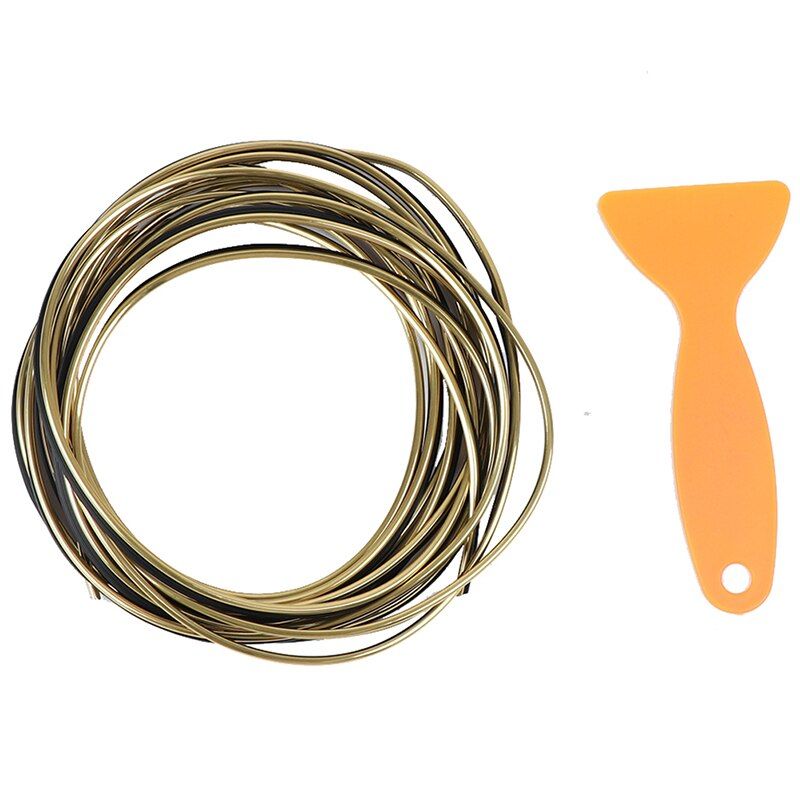 5M Universal Auto Chrome Car Seal  Styling Interior Exterior Decoration Door Strip Moulding Trim Dashboard Edge