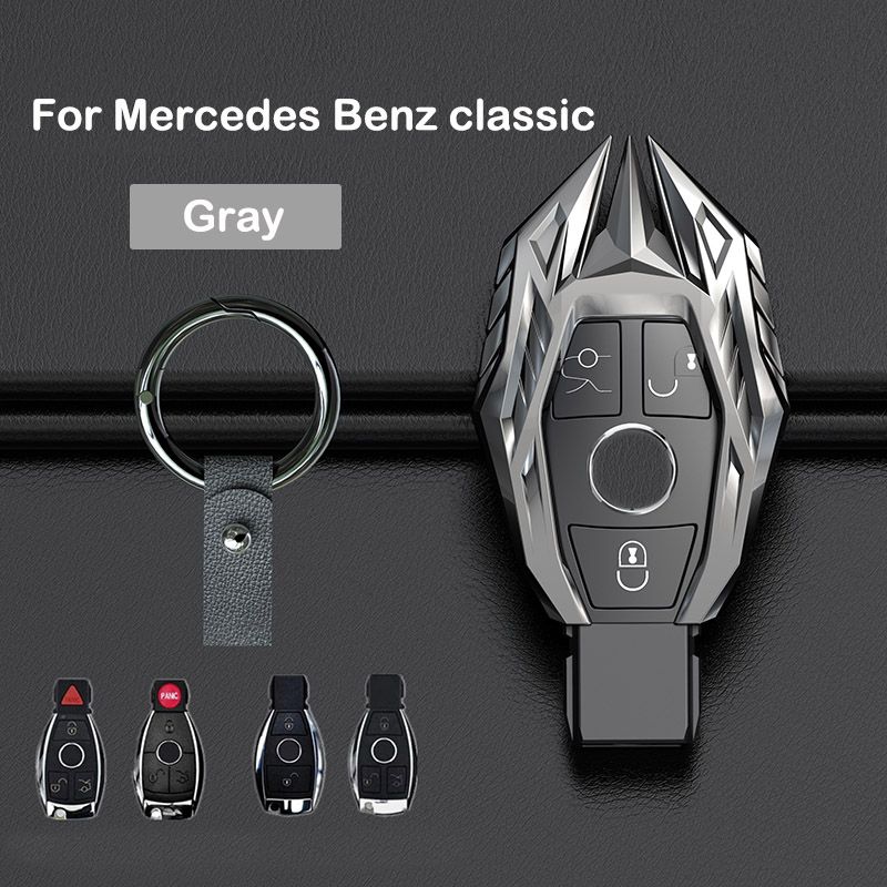 Zinc Alloy Car Accessories Car Key Fob Case Cover Protector Suitable For Mercedes Benz E C Class W204 W212 W176 GLC CLA GLA