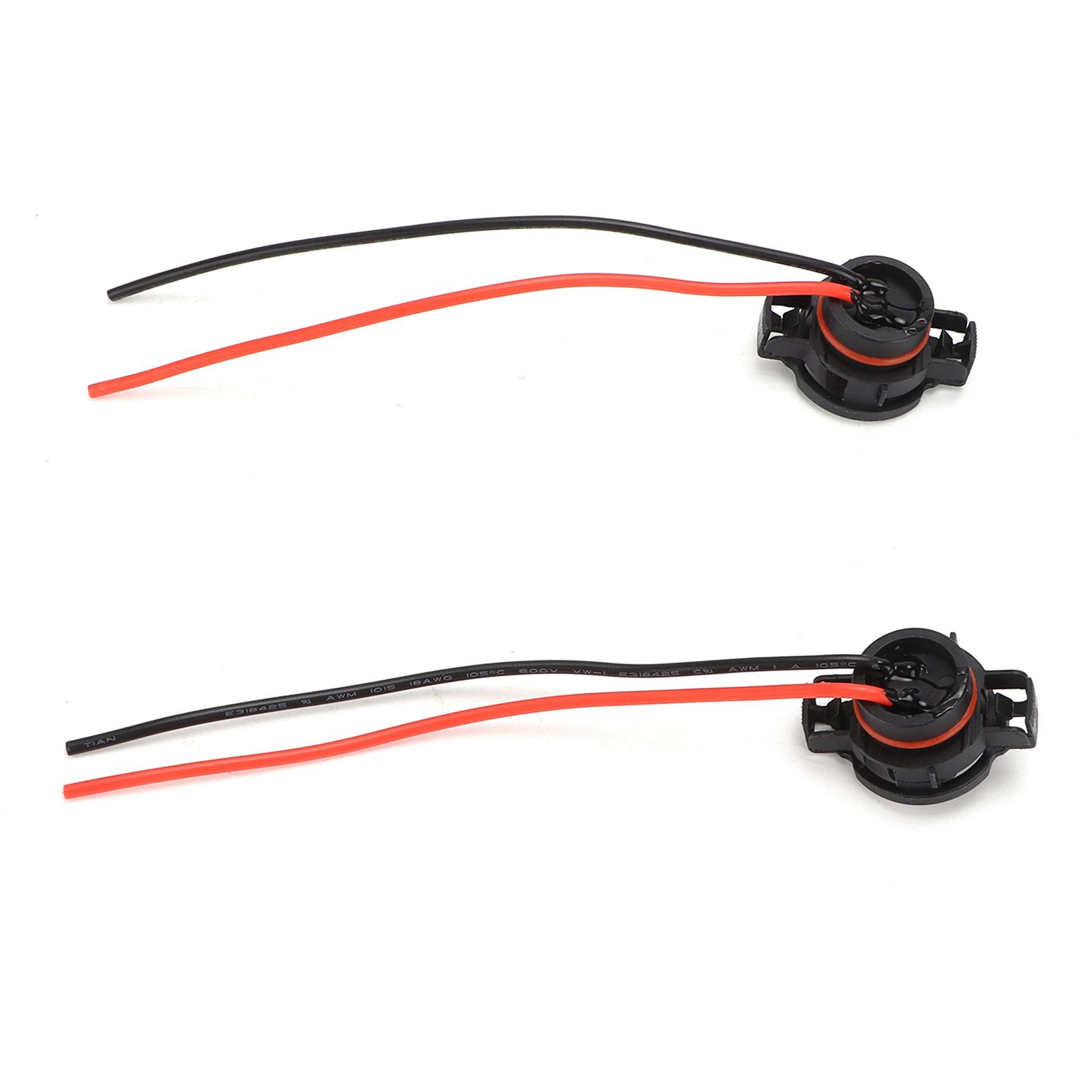 2pcs Male Socket Adapter Wiring Harness For Headlight Fog Light H16 Lamp Bulb