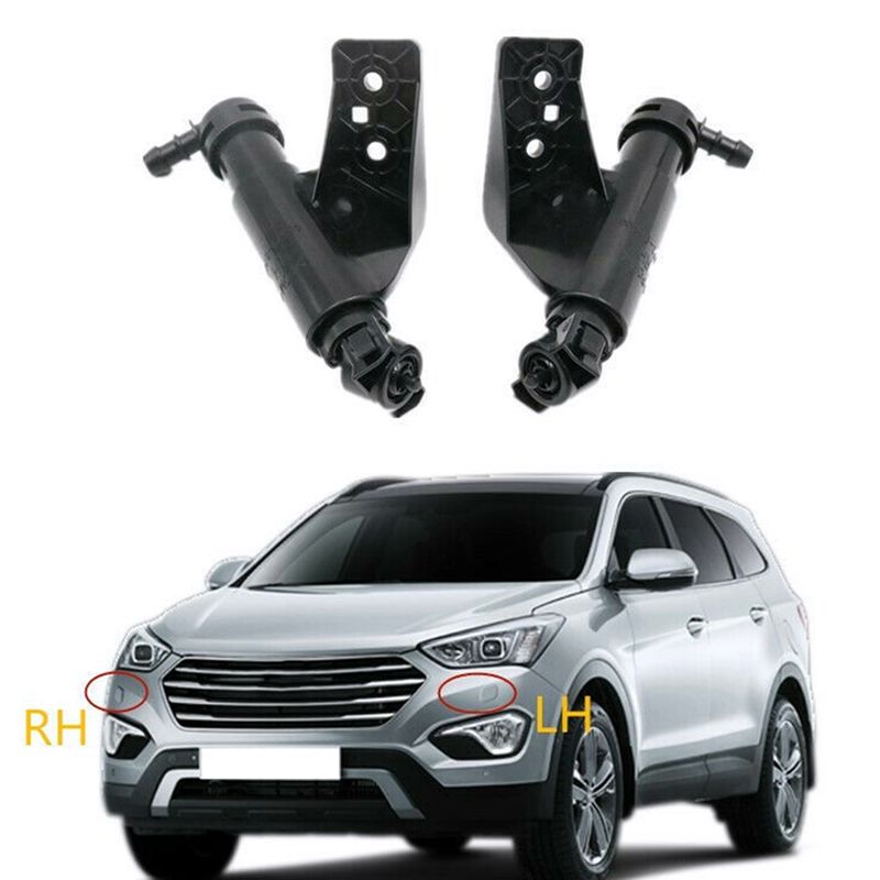 Headlight Water Spray Nozzle Washer Jet Actuator for Hyundai Grand Santa Fe San DM 2012- 98671-B8000 LH&98672-B8000 RH