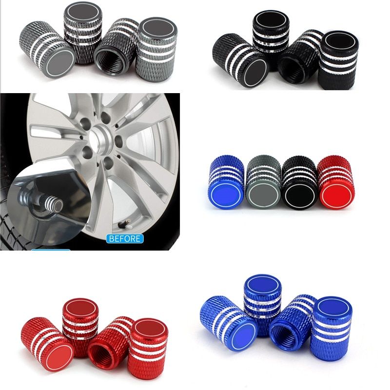 For Volkswagen Golf Jeep Wrangler Jaguar X-Type Ford Cadillac CTS Metal Car Tyre Valve Caps Dust Proof Air Cap Auto Accessories