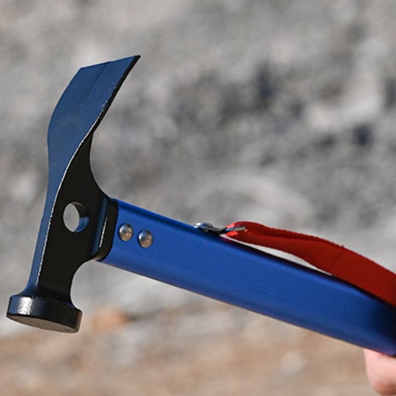 Outdoor Tent Peg Hammer Multifunctional Nail Puller Hammer,Red