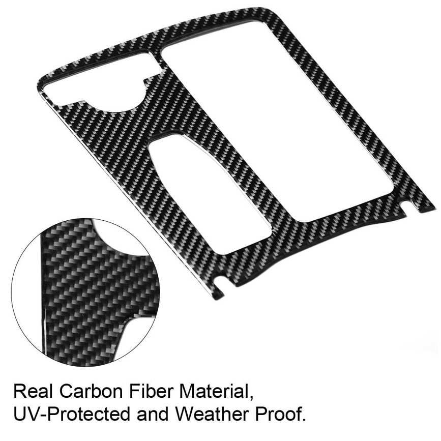 Water Cup Holder Trim Sticker Carbon Fiber Center Console Cover for Mercedes W204 2005-2012