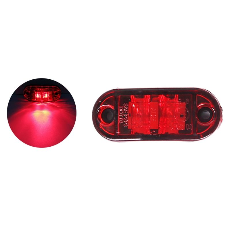 2 LED Truck Side Light Yellow Red White Side Width Lamp Car Truck Trailers Night Safe Driving Turn  Warning Light 12V 24V