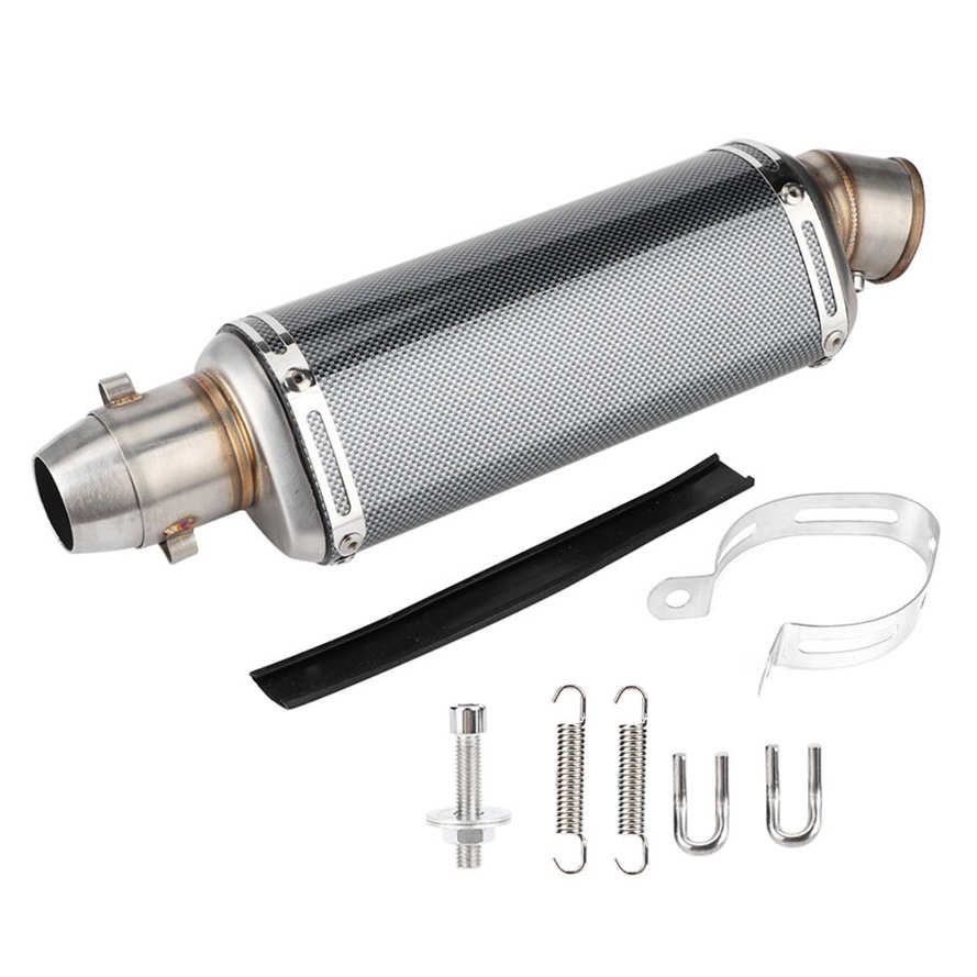 51mm motorcycle carbon fiber exhaust muffler pipe for yamaha r3 r6 r15