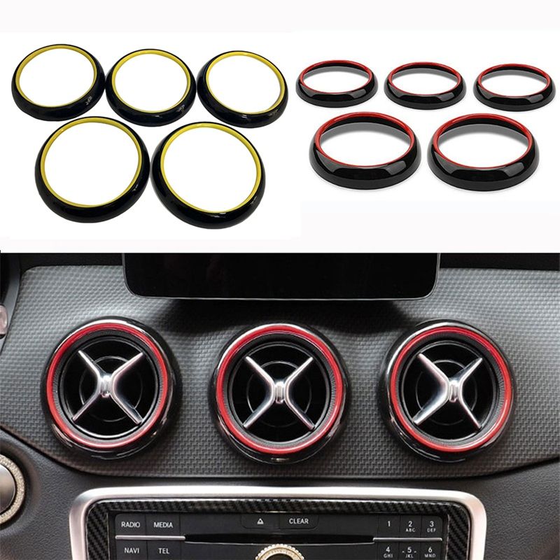 5Pcs Vent Outlet Cover Trim for A B CLA GLA Class W176 W246 2012-2018