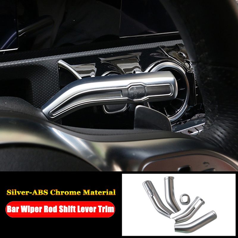 5PCS Car Wiper Steering Lever Steering Wheel Shift Lever Rod Cover Trim for Benz W177 V177 W247 C118 W118 X247