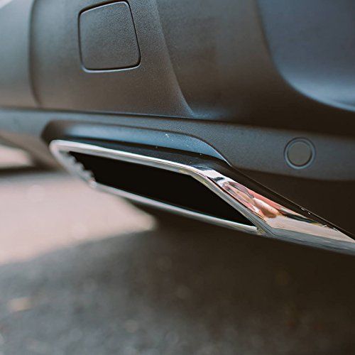 for Peugeot 3008 5008 Allure 2017 - 2019 Exhaust Pipe Tail Cover ABS Rear Exhaust Muffler End Pipe Cover Decoration Trim