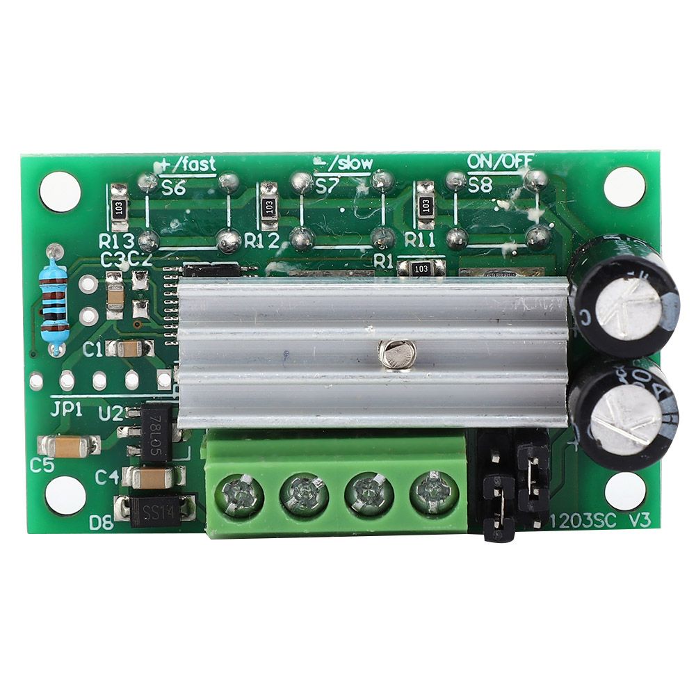 Speed Controller DC Motor PWM Regulator Module with Push Button 6V 12V 24V 2A