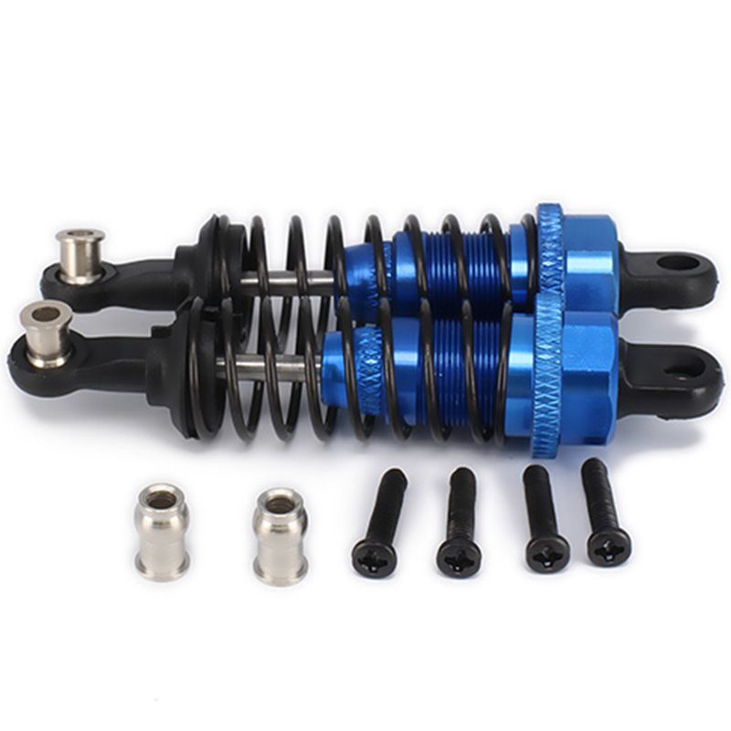 2 Pcs Oil Adjustable 65Mm Shock Absorber Damper for Rc Car 1/18 WLtoys A959 A969 A979 K929 Hpi Hsp Traxxas Losi Tamiya,Dark Blue ， A959 parts
