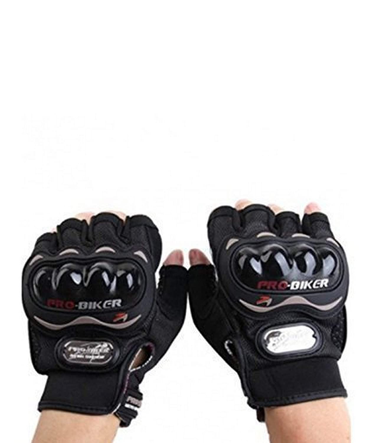 PRO BIKER Half Fingered Hand Gloves/Riding Gloves -Multicolor