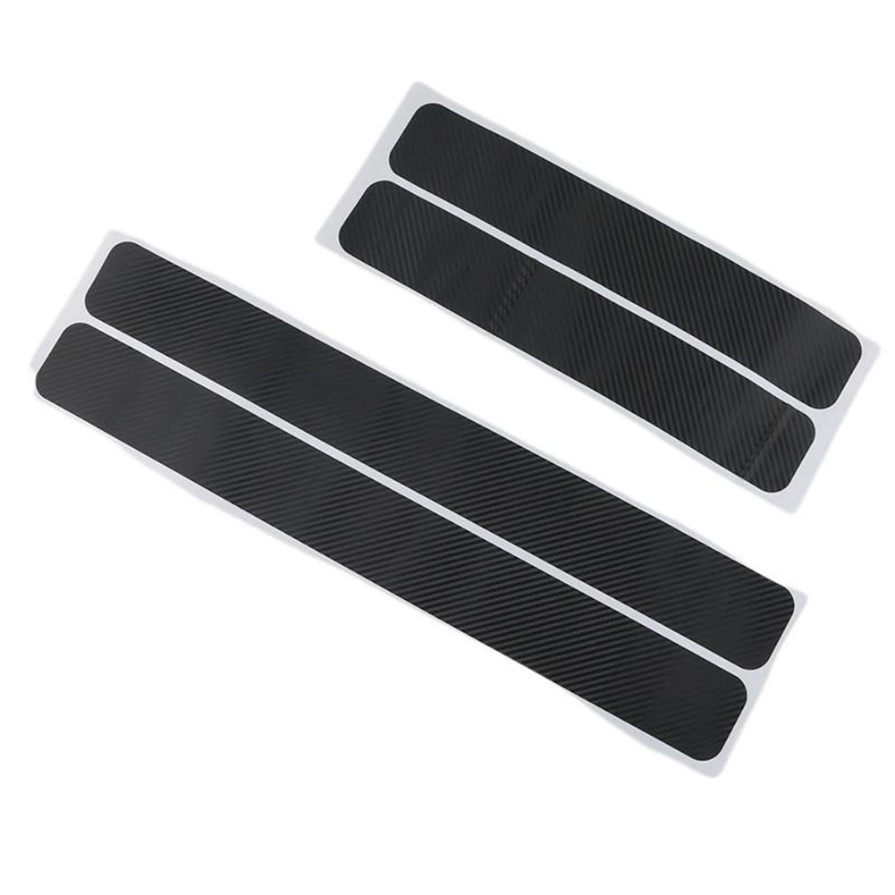 4Pcs 3D Car cessories Doorsill Scuff Pedal Protect Cover Anti-Scratch Stickers