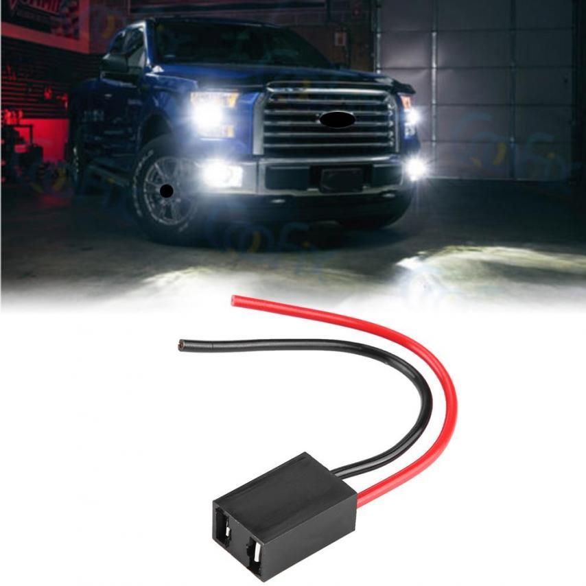Adapters Sockets H7 Headlight Fog Lamp Wiring Harness Female Sockets Plug Ceramic Connector Adapter car usb socket